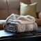 Hastings Home Hastings Home Fleece Sherpa Blanket Throw - Gray Snowflakes 733093FWW - alternate 1